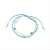 Luxenter armband, metaallegering en amazoniet, 18K vergulde afwerking