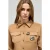 Oltre Suede-effect Shirt With Pins Brown