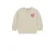 Daily7 denim sweater met backprint beige