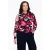 YOEK blouse DOLCE met all over print rood/ donkerblauw/ wit