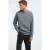Geribde sweater met ronde hals