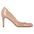 Christian Louboutin Dolly 85 Ronde Neus Pumps in Nude Hoogglans Leer