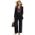 Motivi Fluid Wide-leg Pleated Trousers Blue