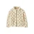 LIL’ ATELIER MINI teddy jas met borduursels en print – ecru