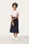 Denim rok A-shape Dark Denim dark blue