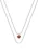 faina Ketting  rose-goud / rood / transparant / parelwit