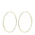 PILGRIM gold plated oorbellen Sanne Large
