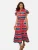 love & roses Blousejurk  blauw / groen / rosa / rood