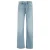 WE Fashion wide leg jeans met ceintuur – lichtblauw