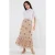 Geprinte Maxi Rok met Bloemenmotief