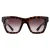 Gucci Square Vrouwen Havana Bruin Gradient Zonnebril GG1714S