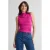 Anytime jersey top met gedrapeerd detail fuchsia