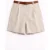 Hoog Taille Wijde Pijpen Geknoopte Tailored Shorts