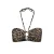 ONLY voorgevormde strapless bikinitopje met panterprint beige/zwart