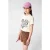 Shoeby rechtvallend T-shirt met print – ecru