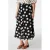 MS Mode midi rok met stippen zwart