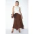 TRENDYOLMİLLA Dames Bruin Grafisch Midi Rokken