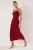 TRENDYOLMİLLA Dames Rood Effen Maxi Mouwloos Casual A-lijn Jurken