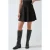 Elegante Hoge Taille Suède Mini Rok