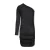 KIDS ONLY GIRL one shoulder jurk met glitters zwart/zilver