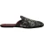 Dolce & Gabbana Zwarte Bloemen Jacquard Slippers Schoenen