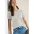 Shirt met korte mouwen, ronde hals en structuur