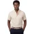 Ledub Modern Fit creme linnen korte mouw