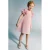 Mango Kids korte jurk gebreid roze