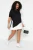 Trendyol Curve Dames Zwart Effen Kort Regular fit Grote maten Blouses