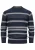 INDICODE JEANS Trui ‘Scott’  nachtblauw / wit