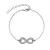 Infinity Eight Armbanden – Zilver en Kristal
