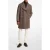 Michael Kors Double Breasted Peacoat Coat In  Chocolate