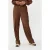 EsQualo Trousers Crinkled Velvet Brandy