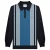 Lambretta Heren AW24 Vintage poloshirt met lange mouwen (Marine)