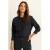 Expresso blouse van travelstof zwart