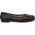 Moschino Nappa Leather Ballet Flats Black