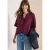Cecil Dames Blouse met gespleten hals en elastische zoom in Rood