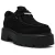 Steve Madden Offsetter Flat Shoes Black Suede