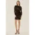 Langsleeve Draped Bodycon Mini-jurk