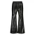 Vingino imitatieleren wide leg casual broek – zwart