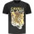 Cavalli Class Zwarte Katoenen T-Shirt voor Mannen