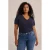 WE Fashion Curve T-shirt donkerblauw