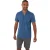 Threadbare Mannelijke Geborduurde Korte Mouwen Shirt (Denim)