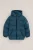 WE Fashion – Jongens gewatteerde jas met capuchon – Regular fit – Blauw –