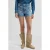 Lee denim straight high waist short medium blue denim