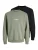 JACK & JONES Sweatshirt ‘JJEBradley’  greige / zwart / wit