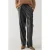 Faux leren rechte broek met elastische tailleband