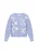 IZIA Trui  violetblauw / wit