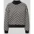 comma Gebreide pullover in all-over look met opstaande kraag