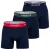LACOSTE Boxershorts  donkerblauw / groen / rood / wit